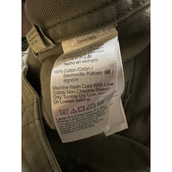 Madewell The Perfect Vintage Straight Workwear Pants, Green, Women's Size 24 - Picture 4 of 6